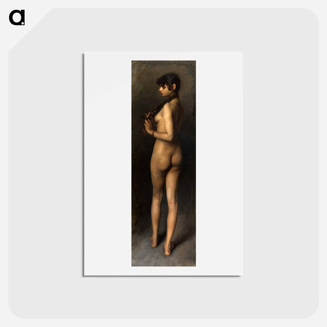 アートポストカード-Life Study (Study of an Egyptian Girl) - ジョン シンガー サージェント Postcard.