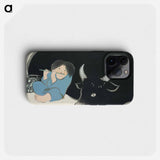 Flute player from Momoyogusa–Flowers of a Hundred Generations - 神坂 雪華 Phone Case.