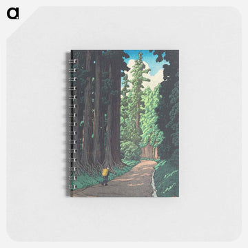 Nikkō Kaidō, woodblock print - 川瀬 巴水 Memo.