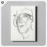 Woman's head and face drawing by Leo Gestel - レオ ゲステル Canvas.