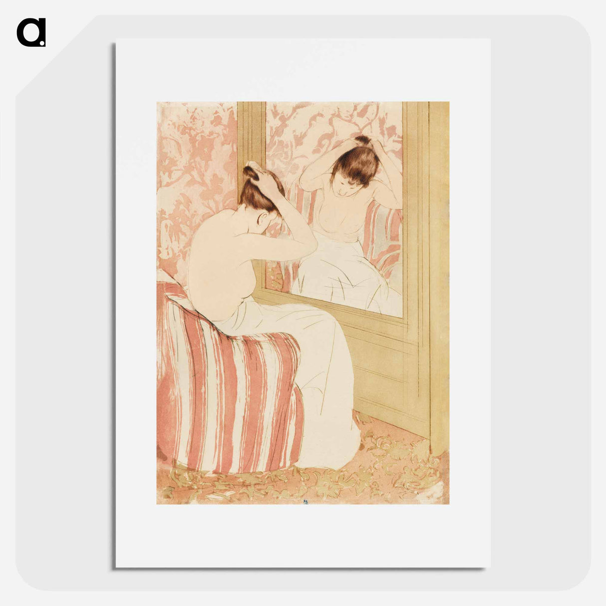 The Coiffure - Mary Cassatt Poster.