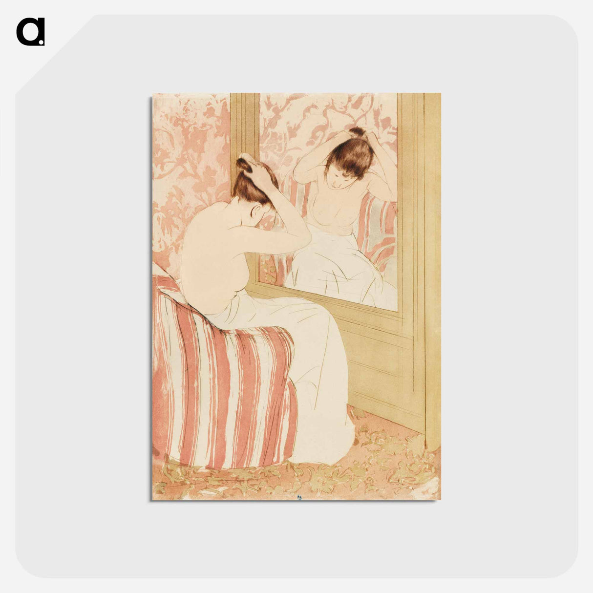 アートポストカード-The Coiffure - メアリー カサット Postcard.