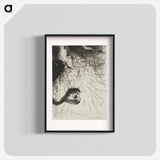 アートポスター-Saint Anthony: "Somewhere there must be primordial shapes whose bodies are only images, plate 4 of 6" - オディロン ルドン Poster.