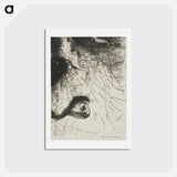 アートポストカード-Saint Anthony: "Somewhere there must be primordial shapes whose bodies are only images, plate 4 of 6" - オディロン ルドン Postcard.