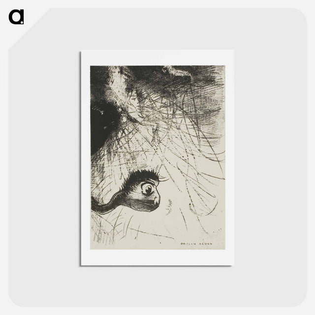 アートポストカード-Saint Anthony: "Somewhere there must be primordial shapes whose bodies are only images, plate 4 of 6" - オディロン ルドン Postcard.