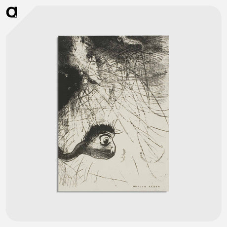アートポストカード-Saint Anthony: "Somewhere there must be primordial shapes whose bodies are only images, plate 4 of 6" - オディロン ルドン Postcard.
