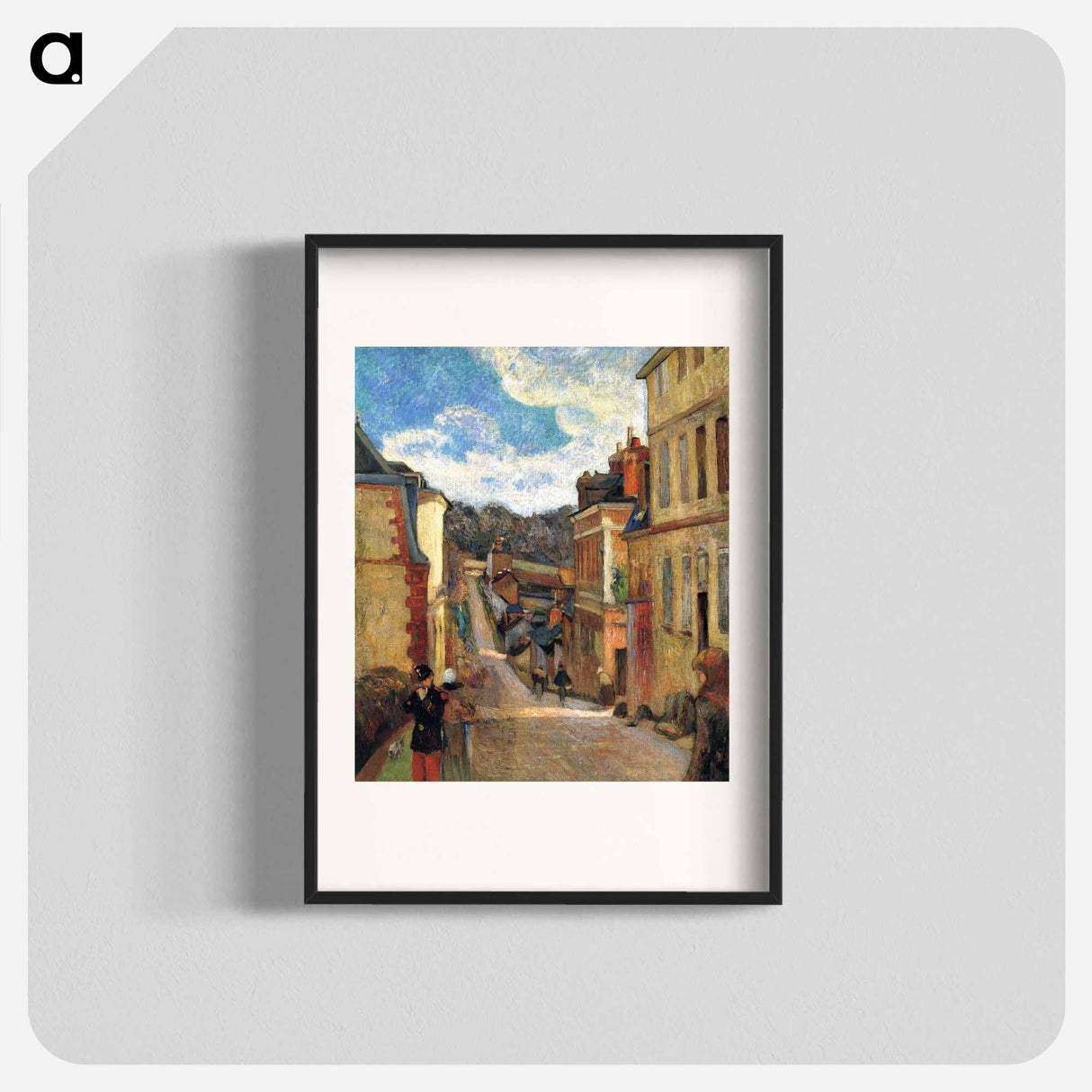 Rue Jouvenet in Rouen - ポール ゴーギャン Poster.