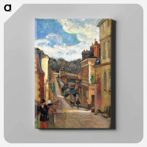 アートパネル-Rue Jouvenet in Rouen - ポール ゴーギャン Canvas.