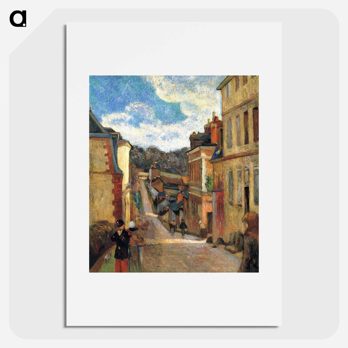 Rue Jouvenet in Rouen - Paul Gauguin Poster.