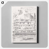 アートパネル-Design for Urne Buriall–Funeral Pyre - ポール ナッシュ Canvas.