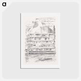 アートポストカード-Design for Urne Buriall–Funeral Pyre - ポール ナッシュ Postcard.