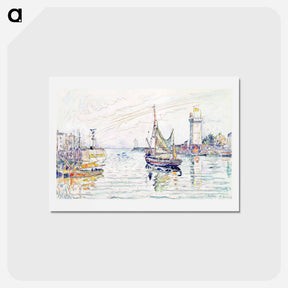 アートポストカード-View of Les Sables d'Olonne - ポール シニャック Postcard.