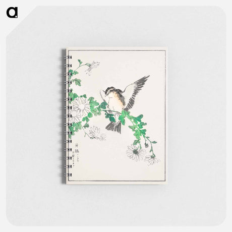 アートメモ帳-Narcissus Flycatcher and Chrysanthemum
 - 鳥類図鑑 Memo.