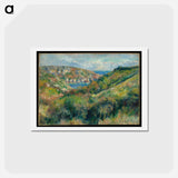 アートポストカード-Hills around the Bay of Moulin Huet, Guernsey - ピエール オーギュスト ルノワール Postcard.