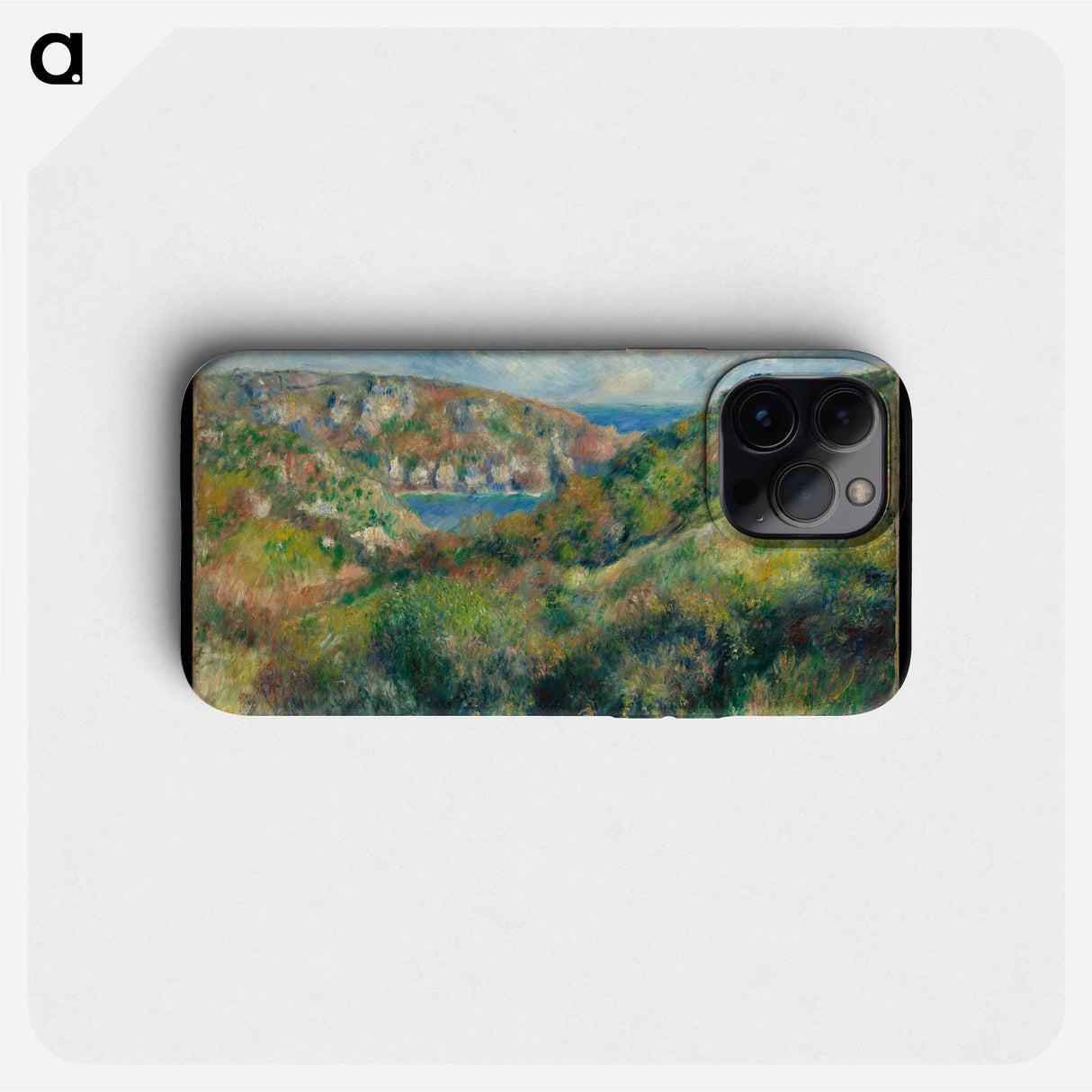 Hills around the Bay of Moulin Huet, Guernsey - ピエール オーギュスト ルノワール Phone Case.