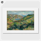 アートポスター-Hills around the Bay of Moulin Huet, Guernsey - ピエール オーギュスト ルノワール Poster.