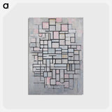 Composition No IV - ピエト モンドリアン Postcard.