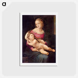 アートポストカード-Raphael's Bridgewater Madonna - ラファエロ サンティ Postcard.