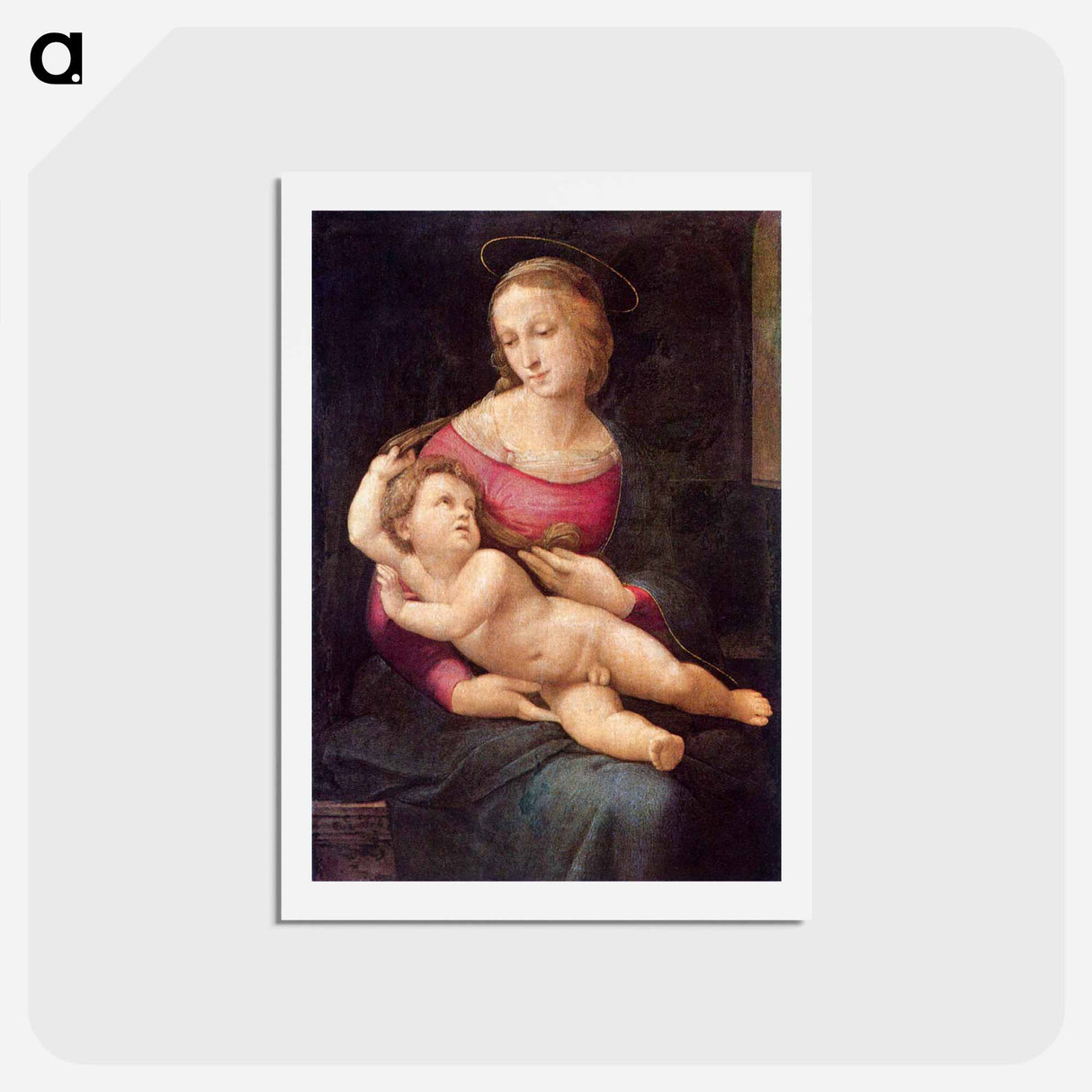 Raphael's Bridgewater Madonna - ラファエロ サンティ Postcard.