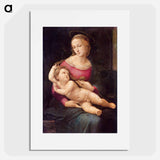 Raphael's Bridgewater Madonna - ラファエロ サンティ Poster.