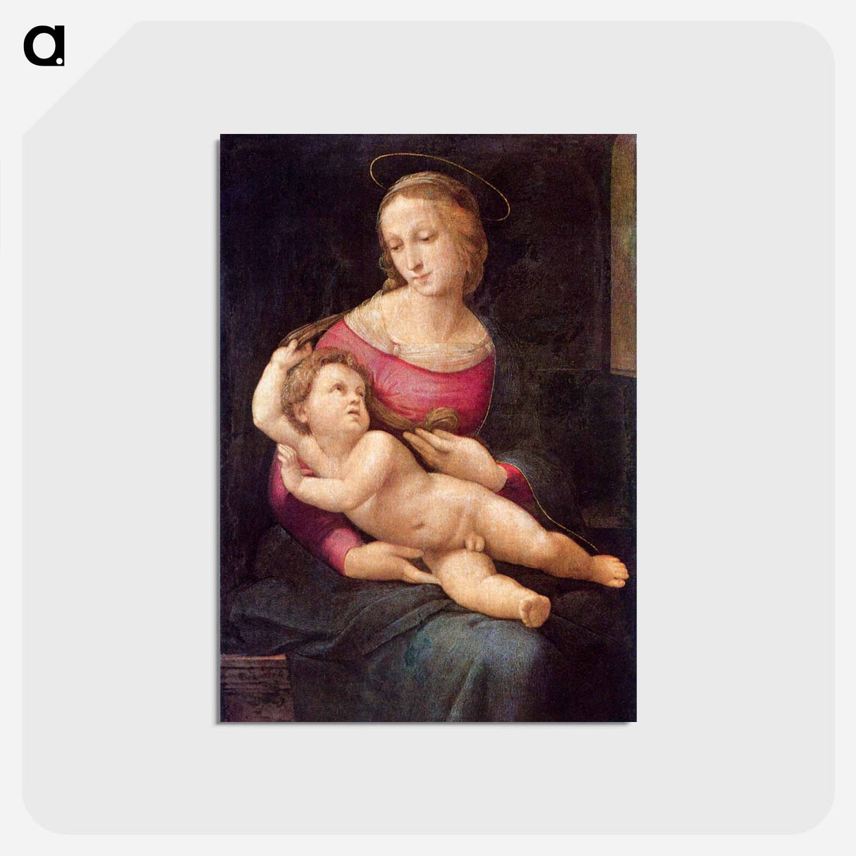 Raphael's Bridgewater Madonna - ラファエロ サンティ Postcard.