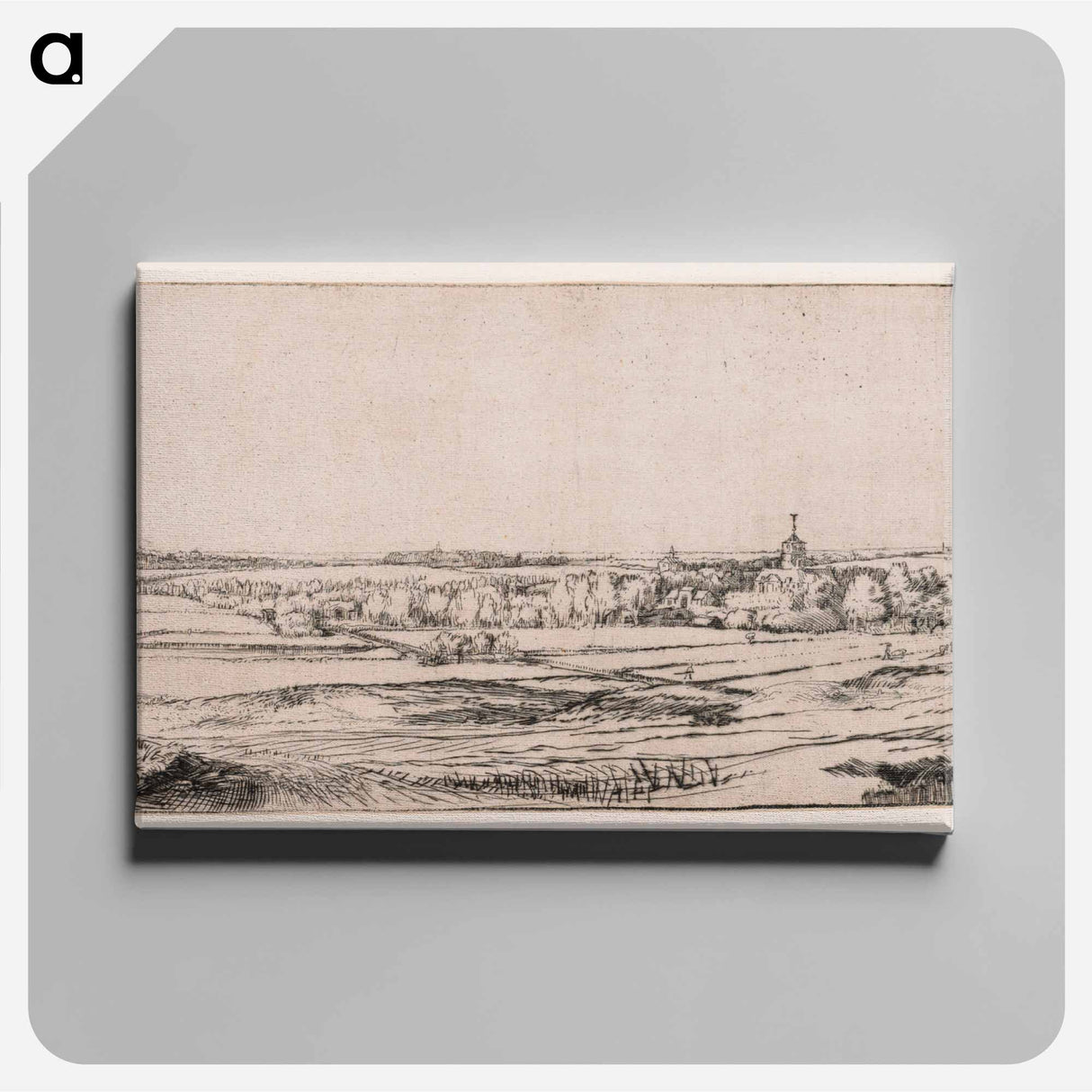 The Goldweigher's Field - Rembrandt van Rijn Canvas.