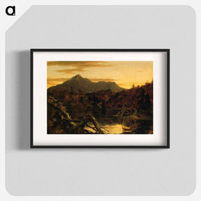 アートポスター-Autumn Twilight View of Copway Peak (Mount Chocorua, New Hampshire) - トーマス コール Poster.