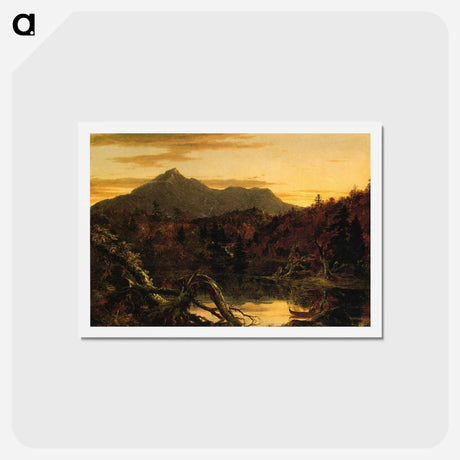 アートポストカード-Autumn Twilight View of Copway Peak (Mount Chocorua, New Hampshire) - トーマス コール Postcard.
