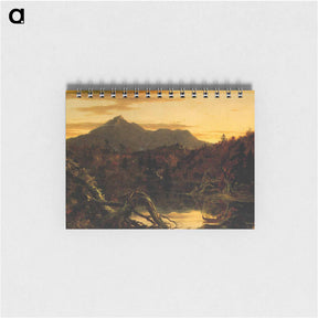 アートメモ帳-Autumn Twilight View of Copway Peak (Mount Chocorua, New Hampshire) - トーマス コール Memo.