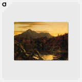 アートポストカード-Autumn Twilight View of Copway Peak (Mount Chocorua, New Hampshire) - トーマス コール Postcard.