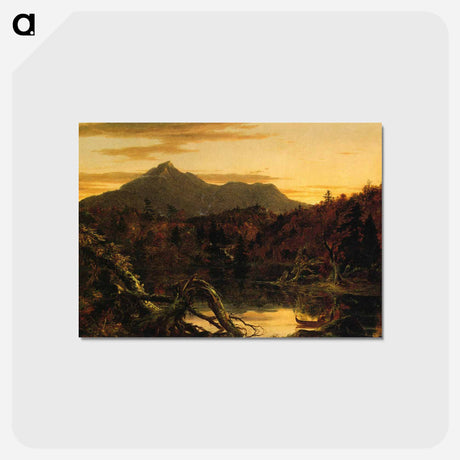 アートポストカード-Autumn Twilight View of Copway Peak (Mount Chocorua, New Hampshire) - トーマス コール Postcard.