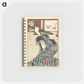アートメモ帳-Ichikawa Danjuro IX als Kyumonryo Shishin - 豊原 国周 Memo.