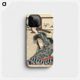 Ichikawa Danjuro IX als Kyumonryo Shishin - 豊原 国周 Phone Case.