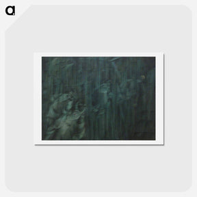 アートポストカード-States of Mind III: Those Who Stay - ウンベルト ボッチョーニ  Postcard.