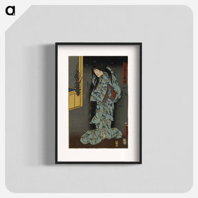 アートポスター-Nyobo Osato jitsu Yanagi no sei
 - 歌川 豊国 Poster.