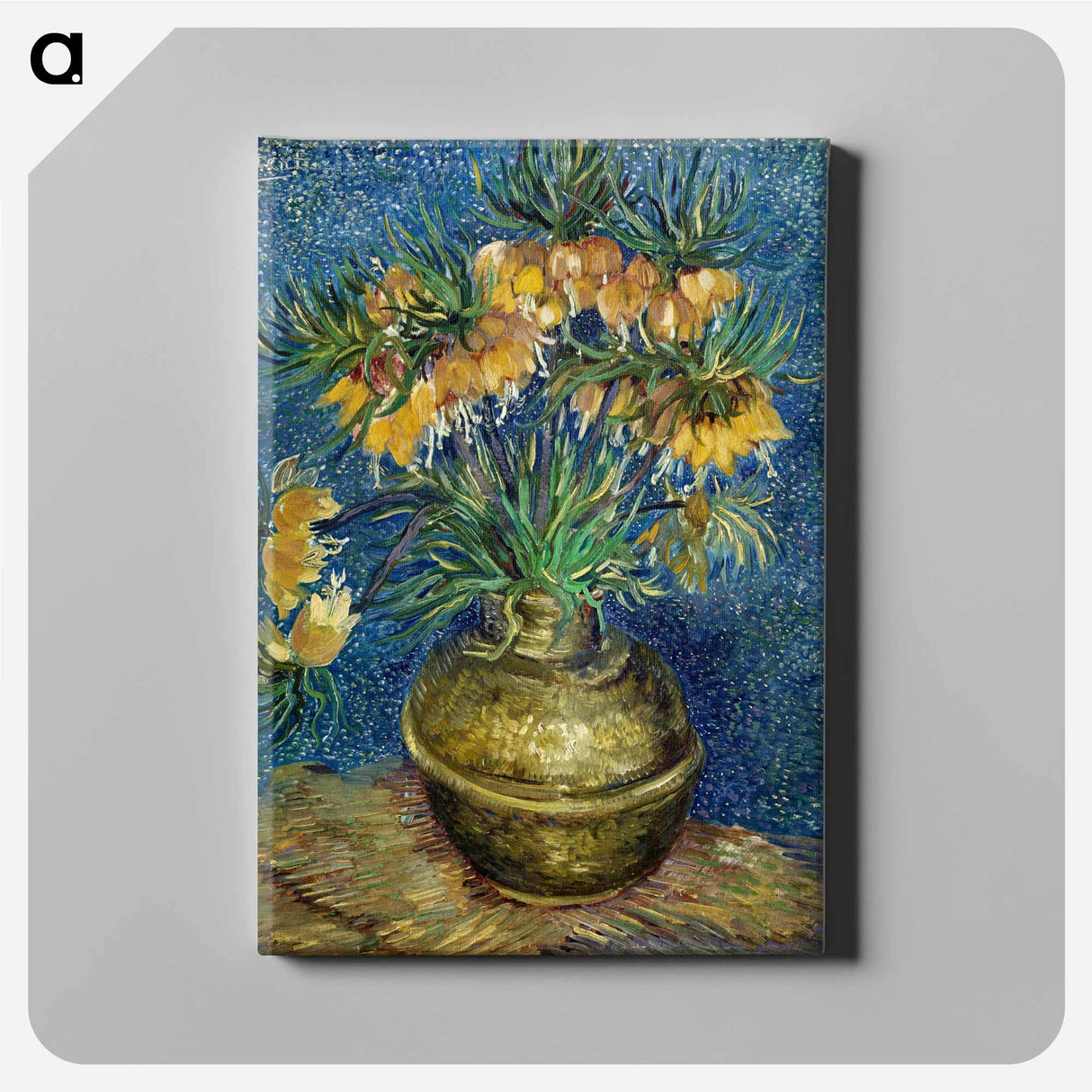 Imperial Fritillaries in a Copper Vase - Vincent van Gogh Canvas.