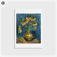 アートポストカード-Imperial Fritillaries in a Copper Vase - フィンセント ファン ゴッホ Postcard.