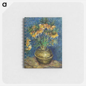 アートメモ帳-Imperial Fritillaries in a Copper Vase - フィンセント ファン ゴッホ Memo.