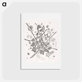 アートポストカード-Kleine Welten IX (Small Worlds IX) - ワシリー カンディンスキー Postcard.