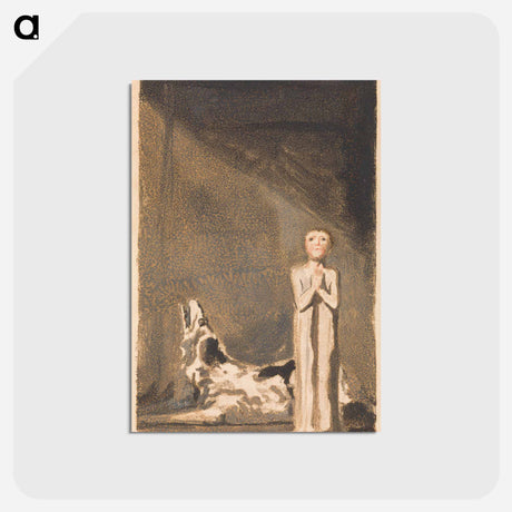 アートポストカード-The First Book of Urizen, Plate 24 - ウィリアム ブレイク Postcard.