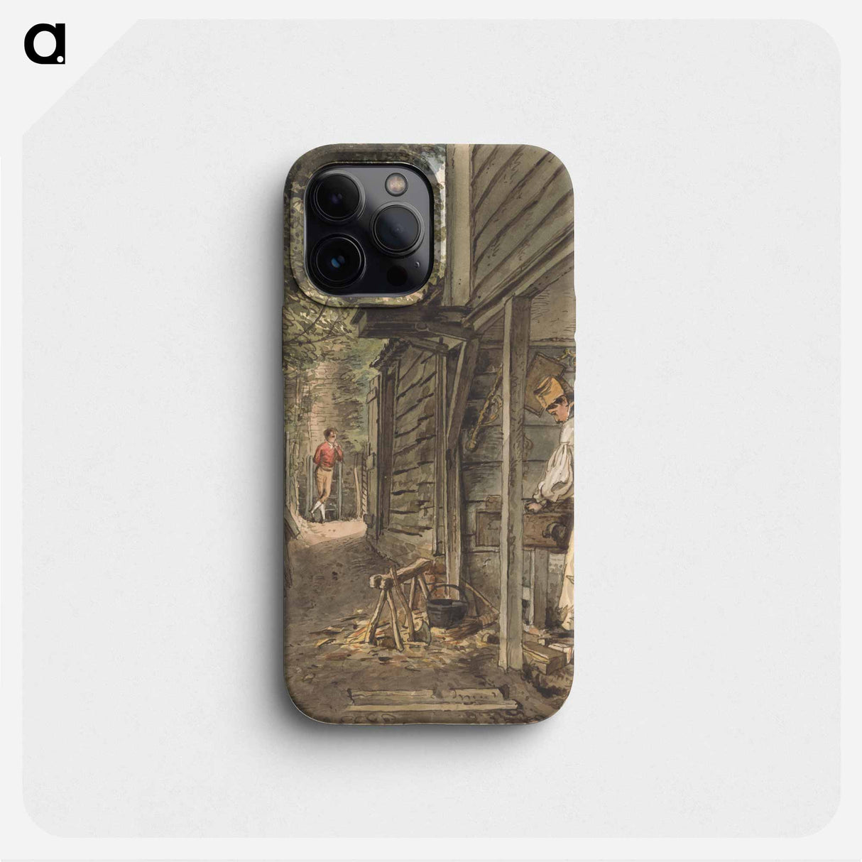 Dr. Munro's Carpenter at Work - ウィリアム ヘンリー ハント Phone Case.