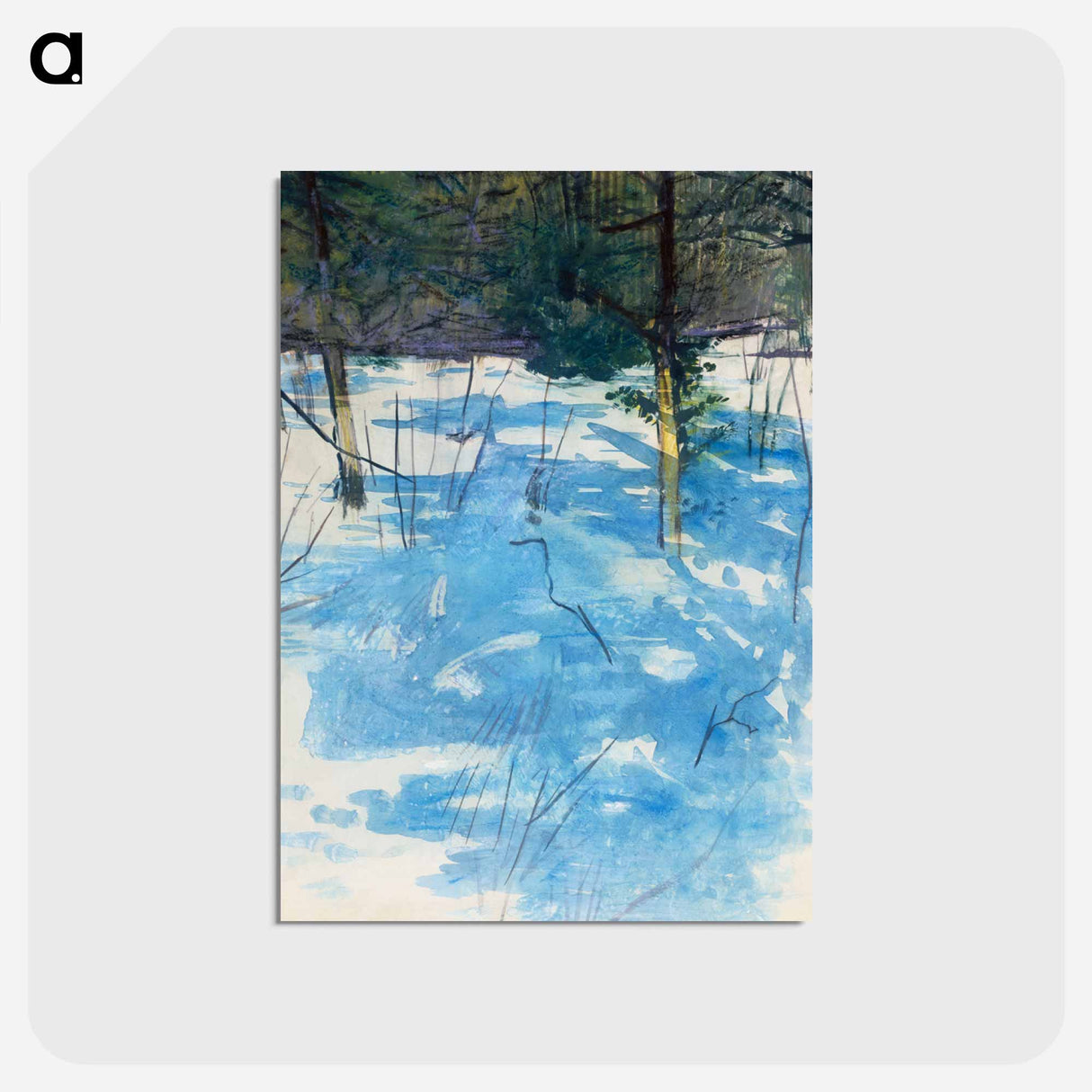 Winter, Monadnock - アボット ハンダーソン セイヤー Postcard.