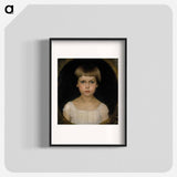 Portrait of the artist's sister Berta Edelfelt - アルバート エーデルフェルト Poster.