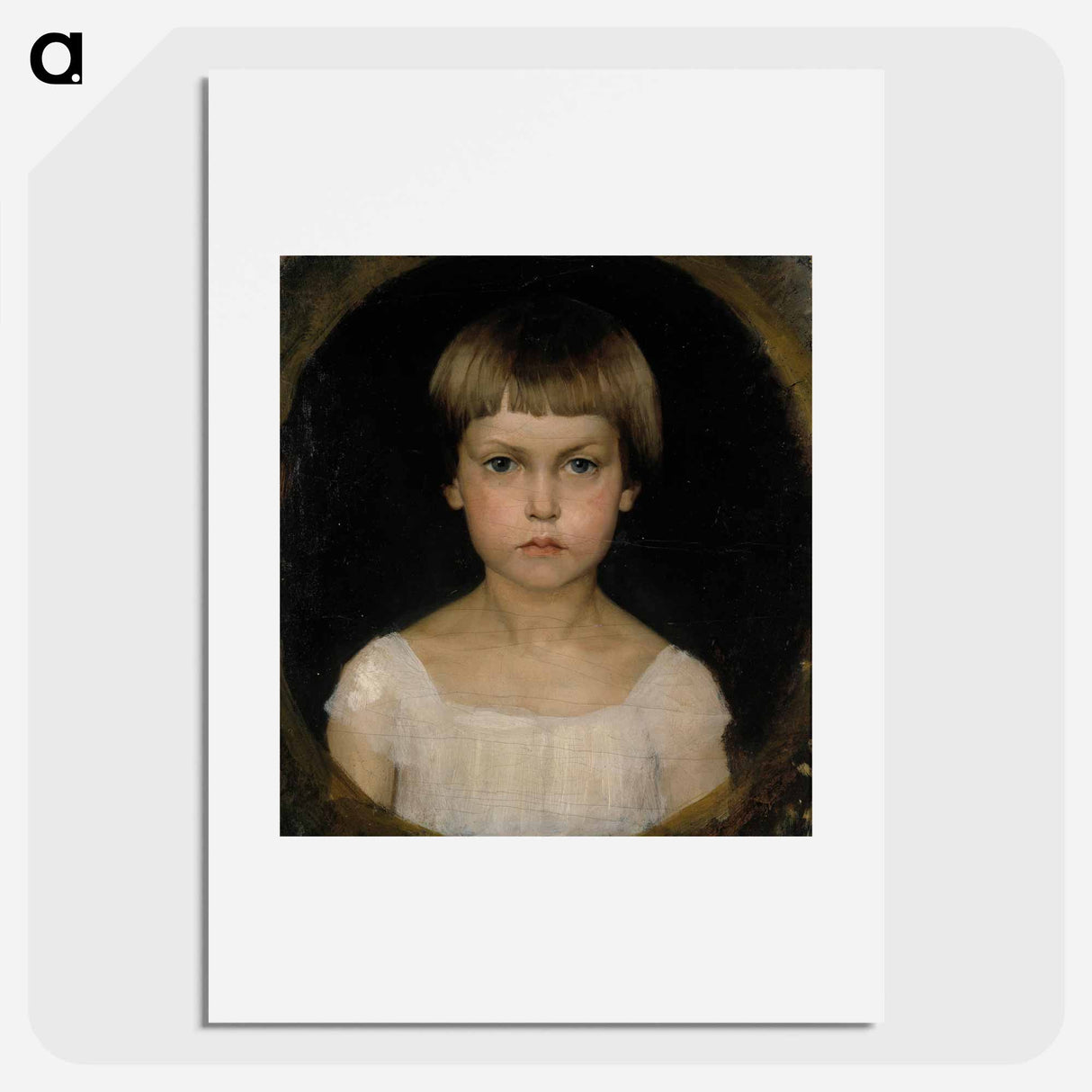 Portrait of the artist's sister Berta Edelfelt - アルバート エーデルフェルト Poster.