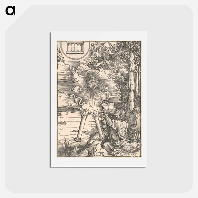アートポストカード-Saint john at patmos - アルブレヒト デューラー Postcard.