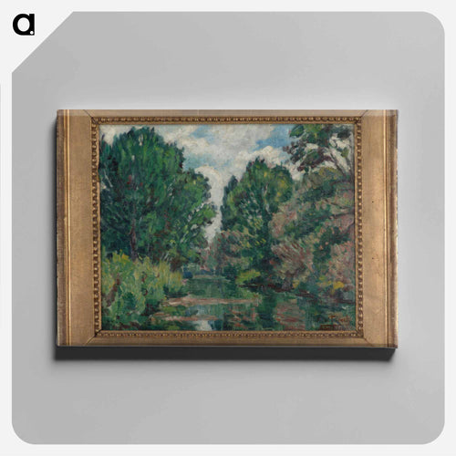 River landscape - アルフレッド ウィリアム フィンチ Canvas.