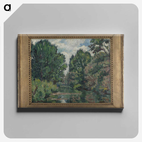 River landscape - アルフレッド ウィリアム フィンチ Canvas.