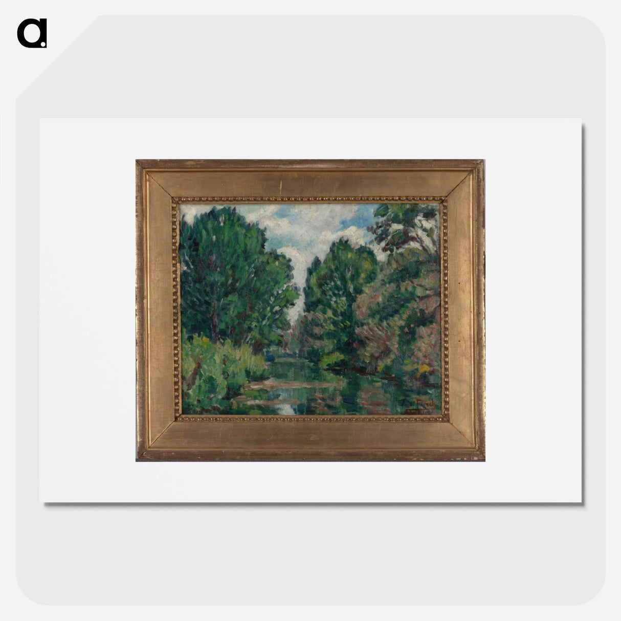 River landscape - アルフレッド ウィリアム フィンチ Poster.