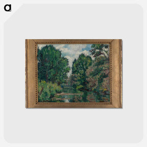 アートポストカード-River landscape - アルフレッド ウィリアム フィンチ Postcard.
