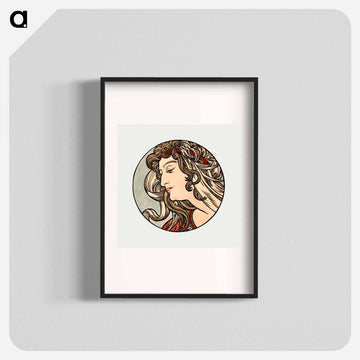 Stained glass window for the facade of the Fouquet boutique - Alphonse Mucha Poster.